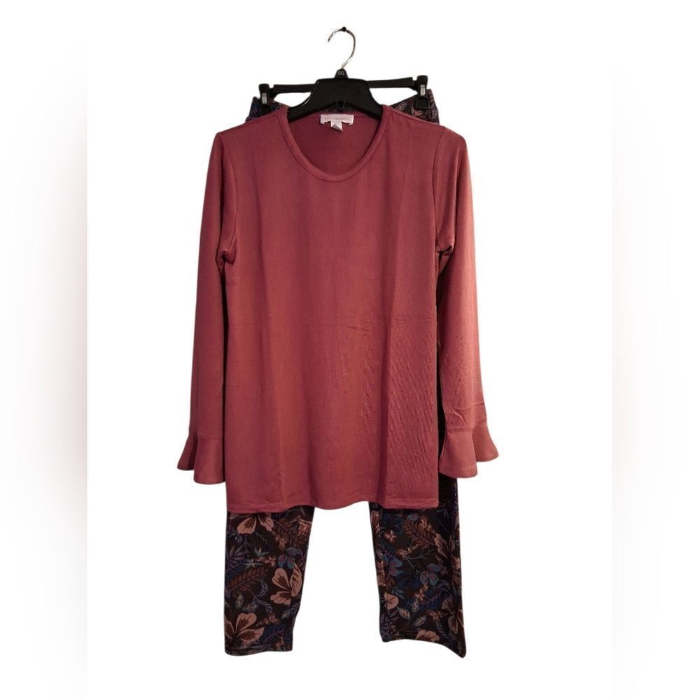 Pajamas Stan Herman Long Sleeve Lounge Set Extra Small New
